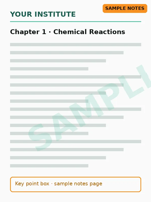 Notes page — Chemical Reactions